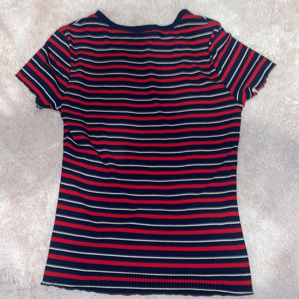 Striped Cropped Rue21 Tee - Picture 2 of 2